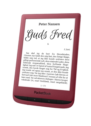 eBookReader PocketBook Touch Lux 5 rød forfra side